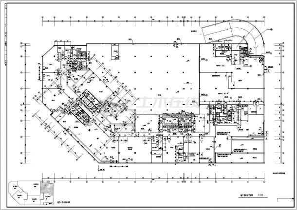 某高层框架筒体结构5星级酒店设计cad全套建筑施工图（含设计说明）-图二