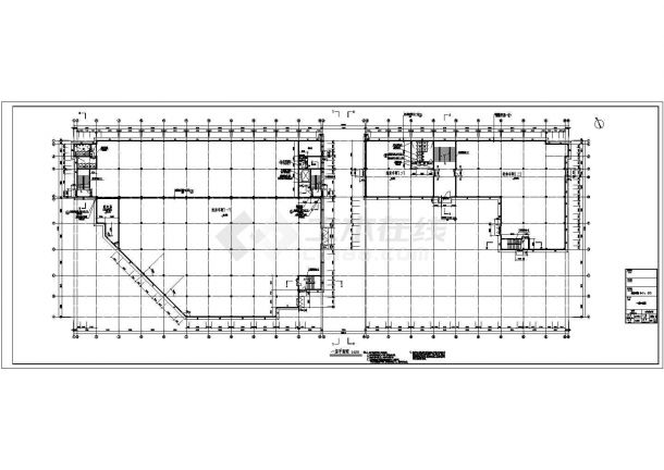 某四层框架结构厂房设计cad全套建筑施工图（含设计说明）-图二