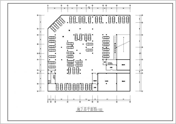 某高层剪力墙结构宾馆设计cad建筑方案图（含总平面图）_图1