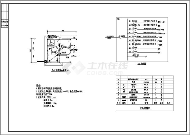 某水厂配电设计cad全套电气施工图纸-图一