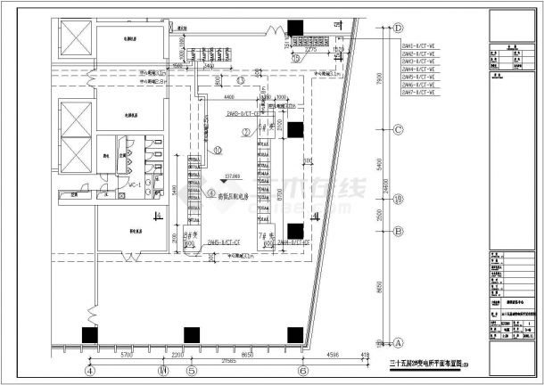 某五十二层超高商务中心配电设计cad全套电气施工图（含设计说明，含建筑设计，含结构设计，含空调设计，含给排水设计）-图一