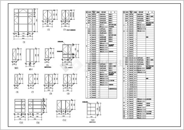 某高层剪力墙结构办公楼设计cad全套建筑施工图 (标注详细，14张图)-图二