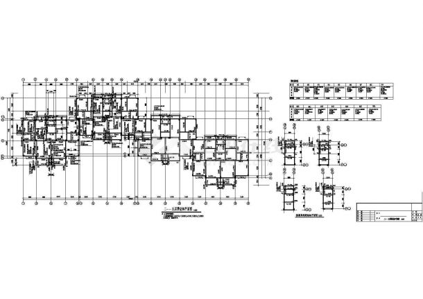 某多层钢结构住宅楼设计cad全套结构施工图（标注详细）-图一