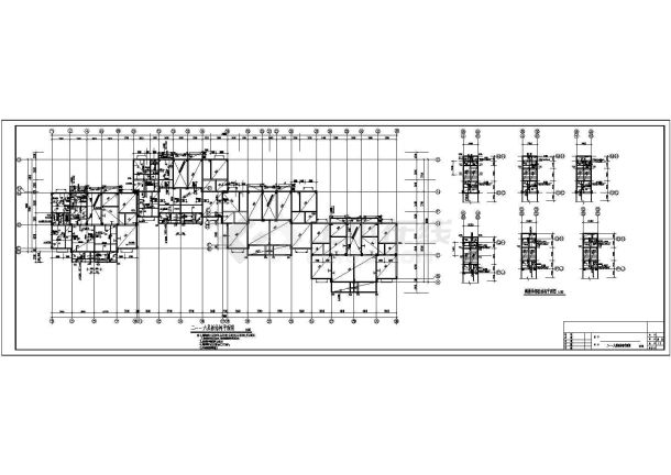 某多层钢结构住宅楼设计cad全套结构施工图（标注详细）-图二