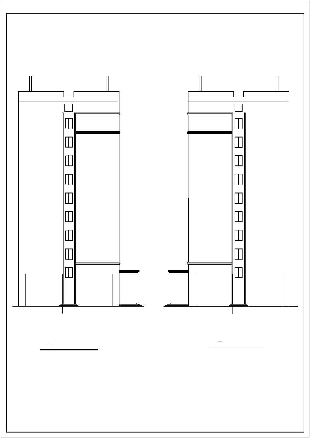 某框架剪力墙结构高层办公楼设计cad全套建筑施工图（含设计说明）