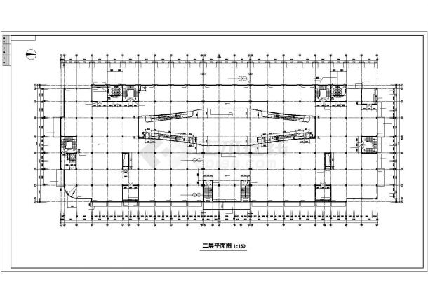 1.1万平米4层框架结构百货商场全套建筑设计CAD图纸（含地下层）-图一