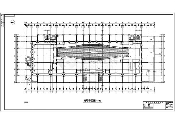 1.1万平米4层框架结构百货商场全套建筑设计CAD图纸（含地下层）-图二