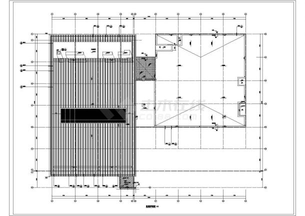 某学校体艺楼及食堂工程--建筑-图二