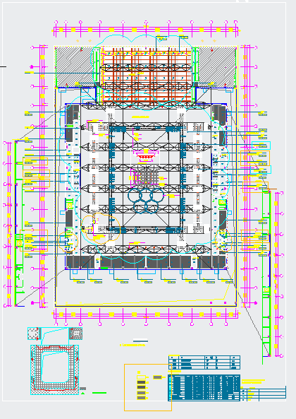 某体育馆三层装修改造设计图2021-图二