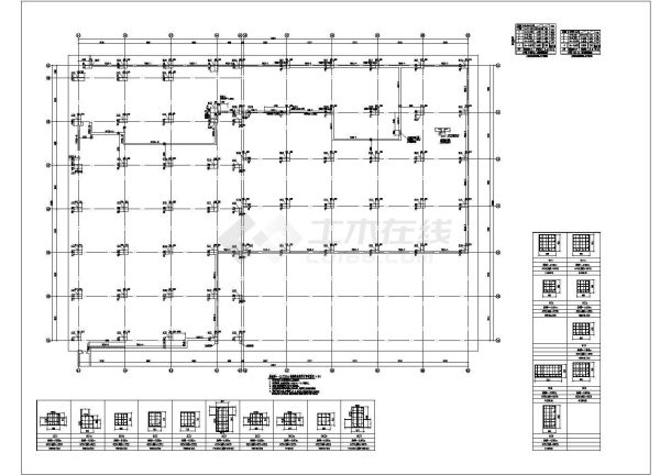 扶植中心小学迁建工程--体艺楼及食堂结构设计-图二