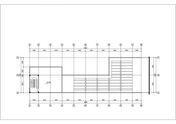衢州市某临街1800平米6层混合结构商业综合楼平立面设计CAD图纸_图1