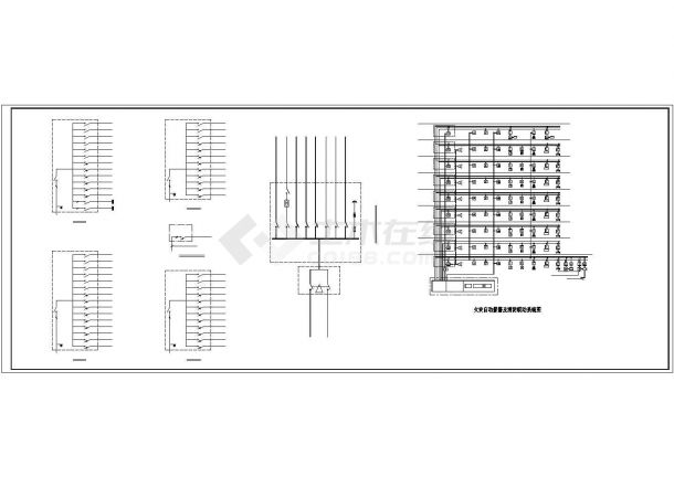 徐州市某职业学院1.4万平8层框架教学办公楼电气系统CAD设计图纸-图一
