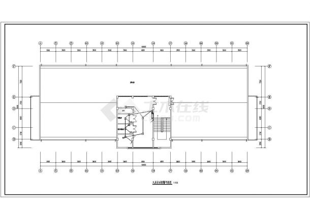 徐州市某职业学院1.4万平8层框架教学办公楼电气系统CAD设计图纸-图二