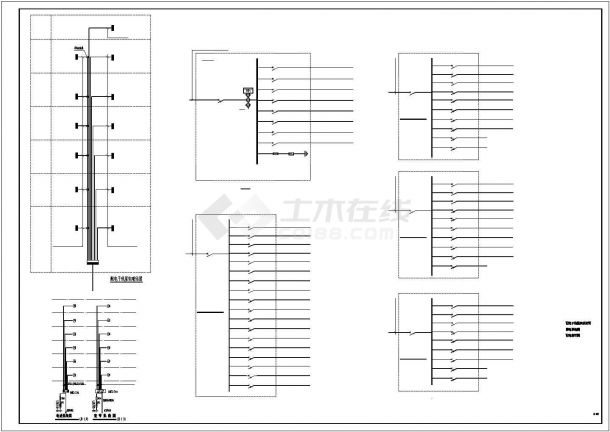 阜阳市某高校7800平米7层框架实验办公楼全套电气系统CAD设计图纸-图一