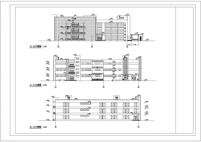 洛阳博物馆5千平米3层框架结构文化展览中心建筑设计CAD图纸_图1