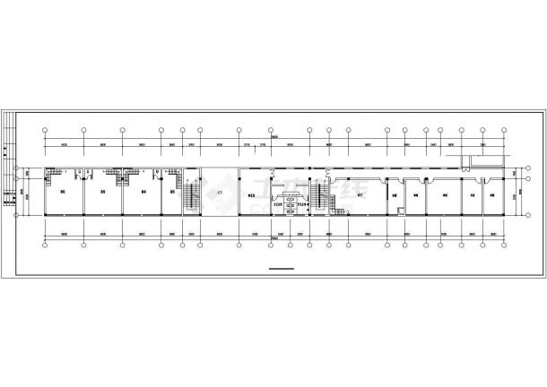 徐州市某临街3900平米3层框架结构商用综合楼建筑设计CAD图纸-图一