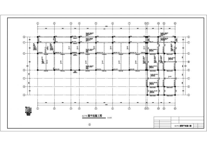 福州市某社区幼儿园2400平米4层框架教学楼全套结构设计CAD图纸_图1