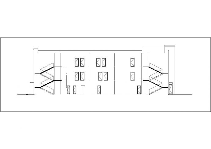 常州某社区幼儿园1900平米左右3层框混教学楼CAD建筑设计图纸_图1