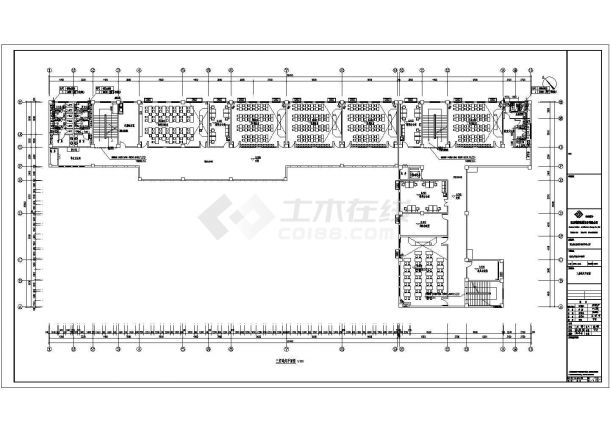 扬州某学校6100平米五层框架教学楼暖通系统CAD设计图纸-图二