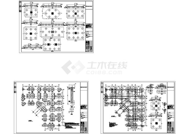 某7层框架住院楼结构设计图CAD-图一