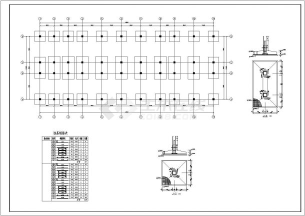 临沂市智立中学4400平米5层框混教学楼全套结构设计CAD图纸-图一