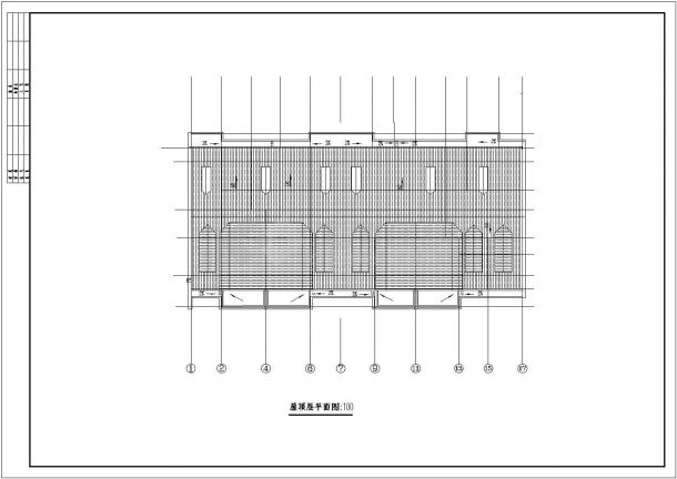 沈阳市佶鑫佳苑小区2550平米6层框架住宅楼建筑设计CAD图纸（含阁楼）-图一