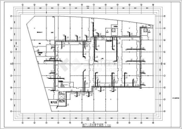[广东]建材商贸城空调系统设计施工图（含CAV系统图）-图一