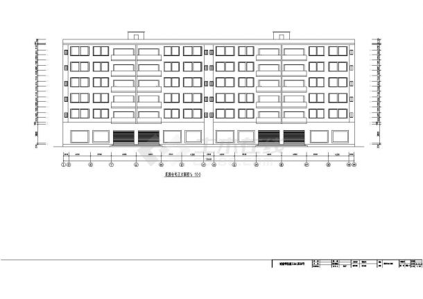 衡阳市某新建小区4600平米6层框混结构商住楼建筑设计CAD图纸-图一