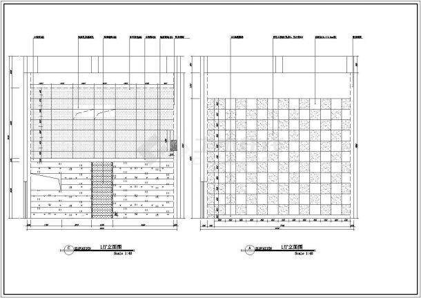 南京保利国际电影院装饰工程设计全套CAD图纸-图二