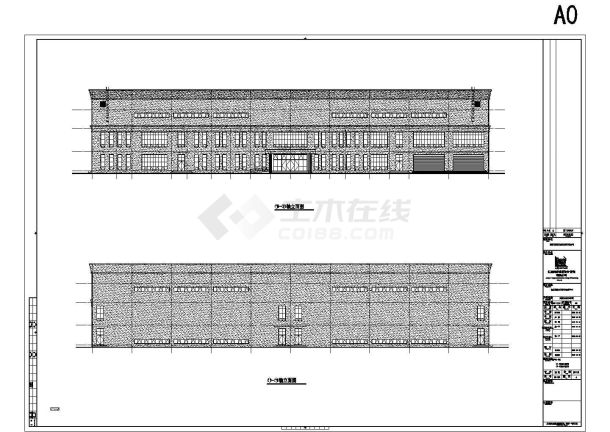 合肥市某5000平米现浇钢混框架体育馆全套CAD建筑设计图纸-图二