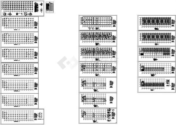 七层框架仓储综合楼结构设计施工图-图二