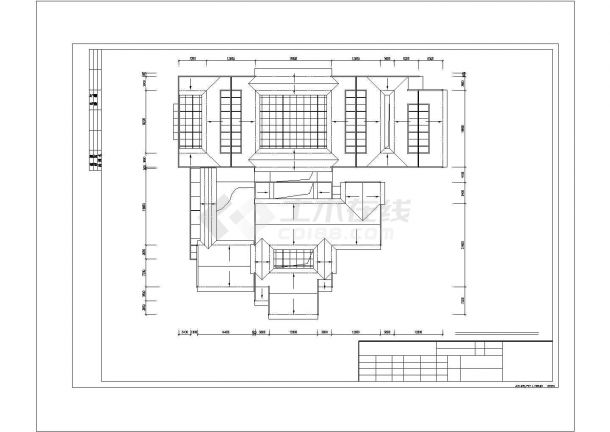 郑州市历史博物馆4300平米3层框架展览馆CAD建筑设计图纸-图一