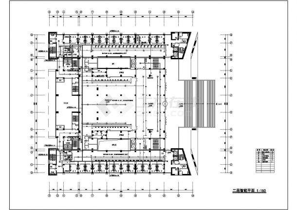 十七层商务中心大楼弱电系统施工全套图纸设计-图二