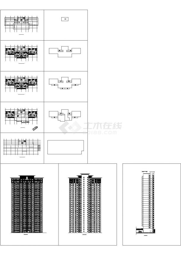 新中式高层住宅户型方案含效果图-图二