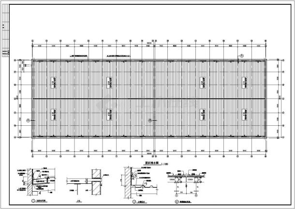 厂房设计_某地工业区厂房及办公联建筑设计方案详细施工总CAD图纸-图二