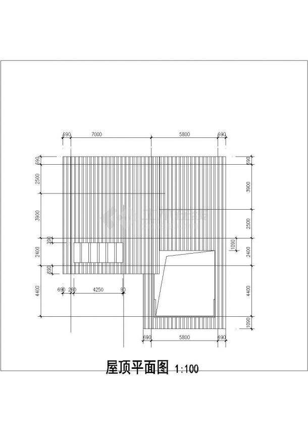某市区高级小区新潮别墅建筑结构设计方案详细施工CAD图纸-图二
