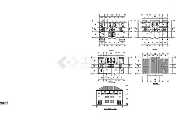 某地区G型别墅建筑详细设计方案施工CAD图纸-图一