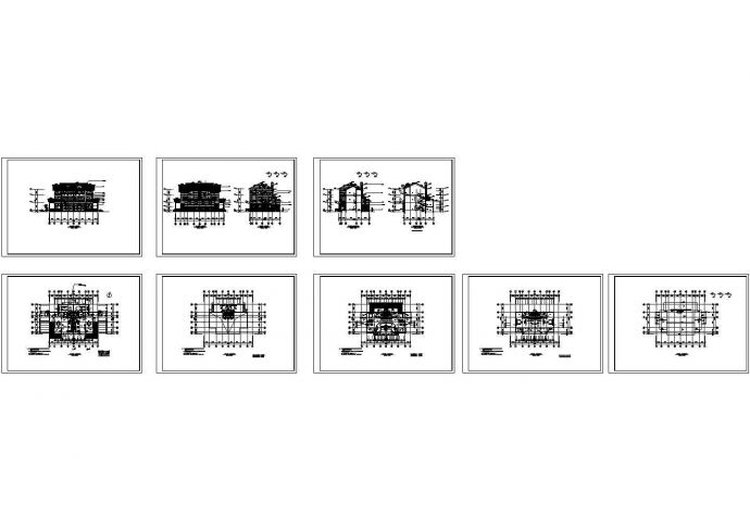 某地区西湖别墅建筑详细设计方案施工CAD图纸_图1