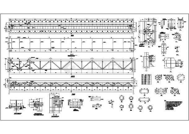 厂房设计_50t吊车梁厂房建筑施工图纸含效果图-图二