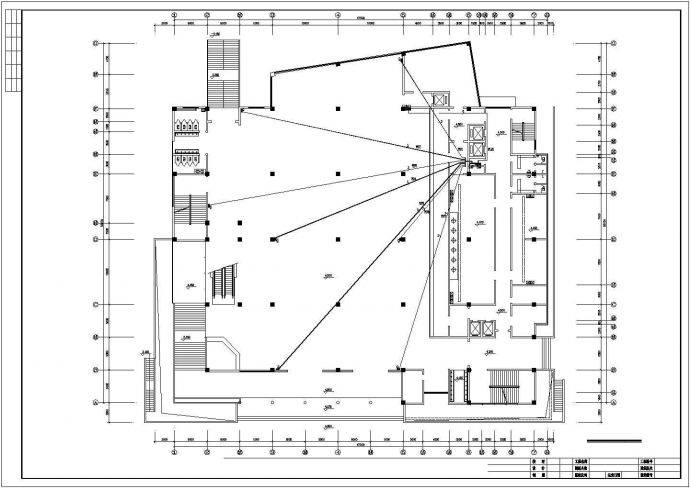 兰州市某高校3500平米五层框架结构学生食堂电气系统CAD设计图纸_图1