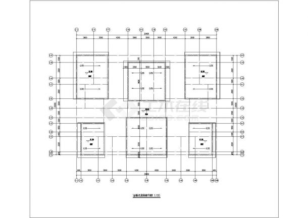 1.7万平米两栋26层框架结构连排商住楼全套CAD建筑设计图纸-图一