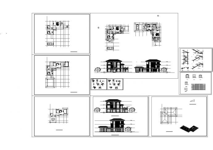 某地区私人别墅住宅建筑详细设计方案施工CAD图纸_图1