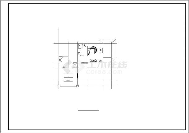 某地区私人别墅住宅建筑详细设计方案施工CAD图纸-图二