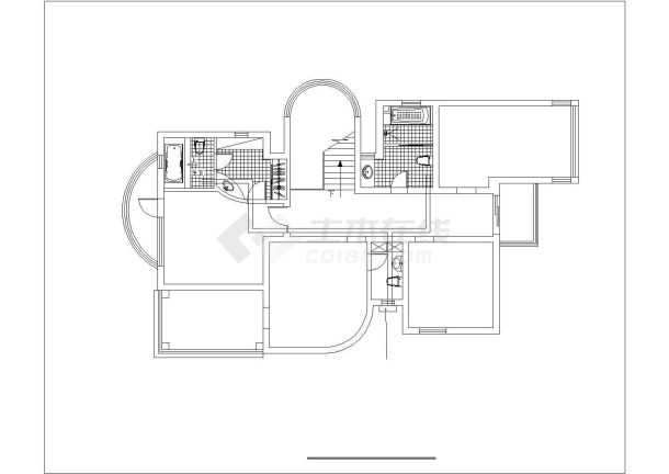 某上海康桥半岛别墅建筑详细设计方案施工CAD图纸-图二