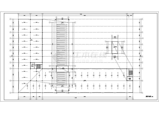 厂房设计_某厂房建筑详细设计施工方案CAD图纸-图一