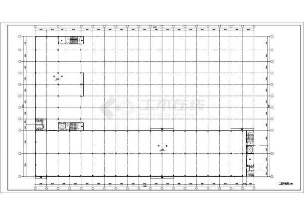 厂房设计_某厂房建筑详细设计施工方案CAD图纸-图二