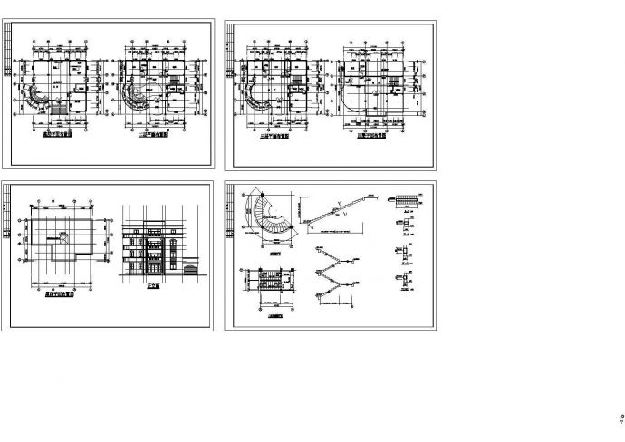 某现代闽南特色别墅建筑详细设计施工方案CAD图纸_图1