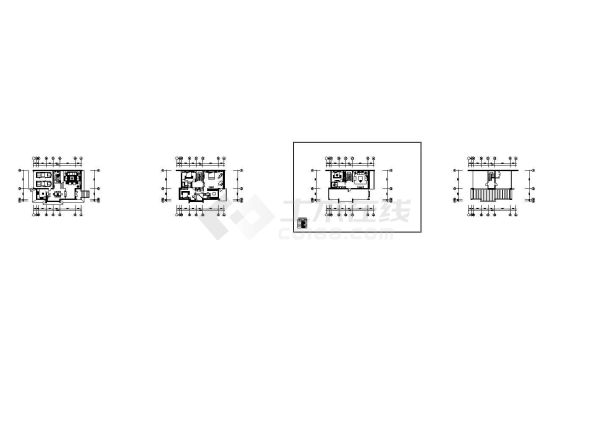 某精品别墅装修方案设计详细施工CAD图纸-图二