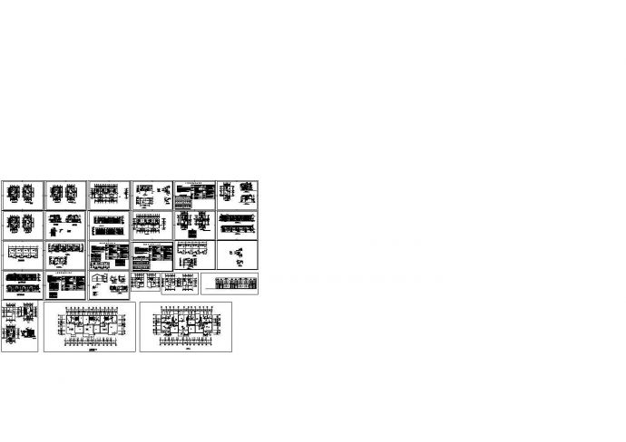 某现代多层建筑户型方案设计施工详细CAD图纸_图1