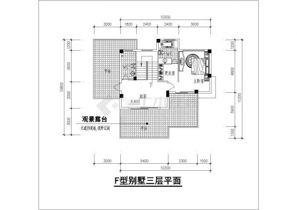 某独立小户型别墅建筑详细设计方案施工CAD图纸-图二